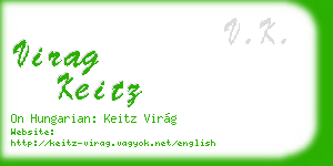 virag keitz business card